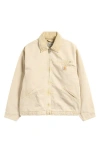Carhartt Work In Progress Og Detroit Organic Cotton Canvas Jacket In Neutral
