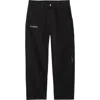 Carhartt Black Canvas Og Single Knee Graphic Trousers In Black
