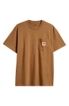 Carhartt Work In Progress Pocket Heart Organic Cotton T-shirt In Brown