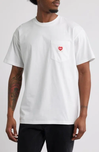 Carhartt Work In Progress Pocket Heart Organic Cotton T-shirt In White