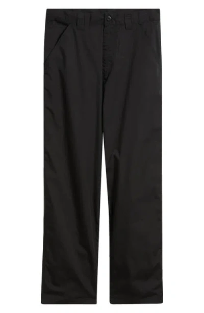 Carhartt Work In Progress Postal Single Knee Loose Fit Carpenter Pants In Black