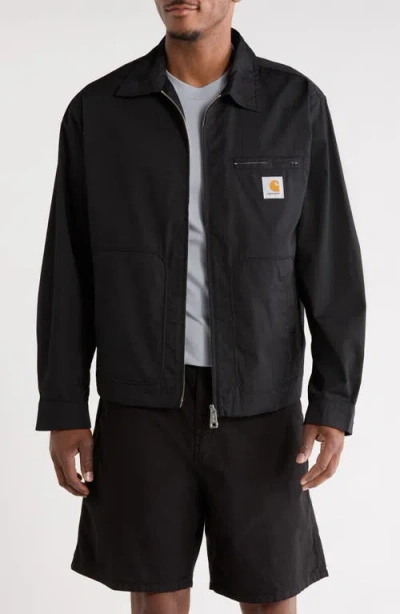 Carhartt Work In Progress Postal Workwear Jacket In Black
