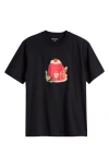 Carhartt Work In Progress Pudding Cotton Graphic T-shirt In Black