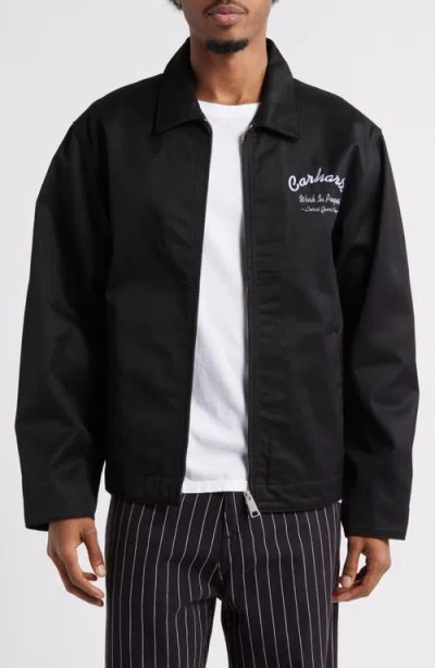 Carhartt Work In Progress Racer Module Twill Jacket In Black