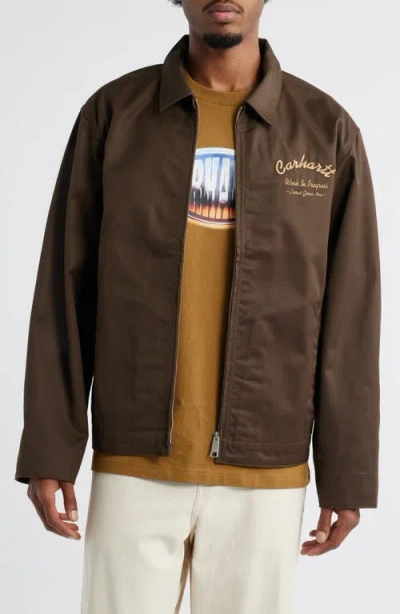 Carhartt Graphic Back Pockets Side Jackets In Brown