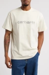 Carhartt 'rivet Script' Print T-shirt In Natural