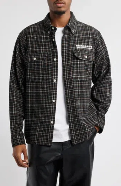 CARHARTT CARHARTT WORK IN PROGRESS RUNAWAY MILLETT CHECK BUTTON-DOWN SHIRT