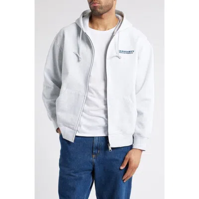 Carhartt Work In Progress Runaway Zip-up Hoodie In White