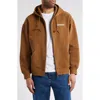 Carhartt Work In Progress Runaway Zip-up Hoodie In Brown