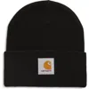 Carhartt Work In Progress Schooling Beanie In Black