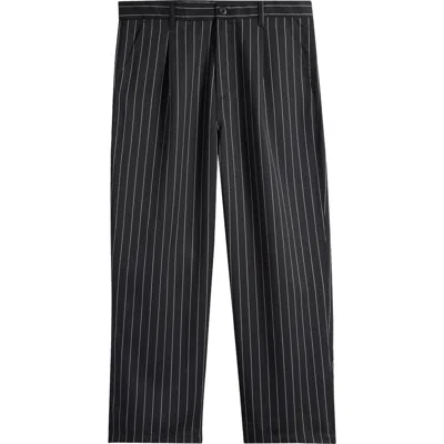 Carhartt Work In Progress Seaton Pinstripe Pants In Seaton Stripe, Black