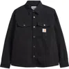 Carhartt Work In Progress Selby Cotton Canvas Button-up Shirt Jacket In Black