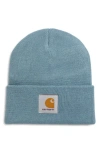 Carhartt Work In Progress Short Watch Beanie In Blue
