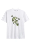 Carhartt Work In Progress Solar Chrome C-logo Organic Cotton Graphic T-shirt In White