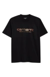 Carhartt Work In Progress Solar Chrome Organic Cotton Graphic T-shirt In Black