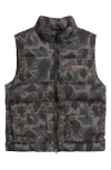 Carhartt Work In Progress Springfield Taffeta Recycled Polyester Vest In Camo Duck Grey Hamilton Brown