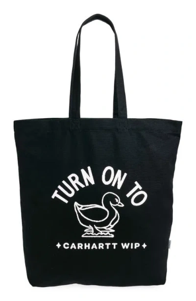 Carhartt Work In Progress Stamp Canvas Tote In Multi