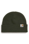 Carhartt Work In Progress Stratus Beanie In Boxwood