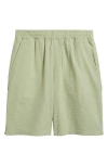 Carhartt Work In Progress Toland Seersucker Shorts In Green
