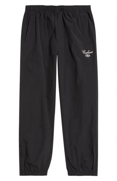 Carhartt Work In Progress Travon Embroidered Joggers In Brown