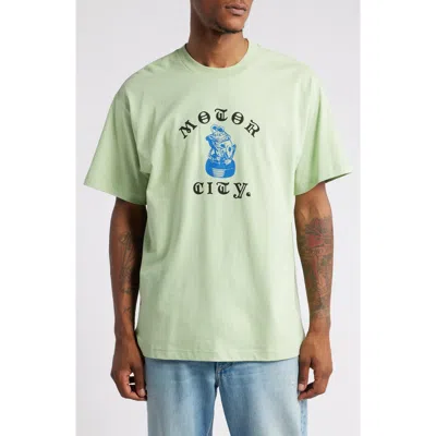 Carhartt Work In Progress Tyre Organic Cotton Graphic T-shirt In Green