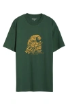 Carhartt Work In Progress Unit Organic Cotton Graphic T-shirt In Green