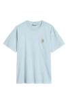 Carhartt Vista Logo Jersey T-shirt In Dusty Ice