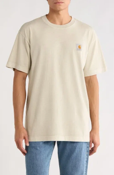 Carhartt Work In Progress Vista Loose Fit Logo T-shirt In Neutral