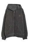 Carhartt Work In Progress Vista Quilted Hooded Jacket In Gray