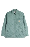 Carhartt Work In Progress Wadeson Quilted Shirt Jacket In Duck Green