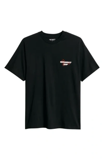 Carhartt Work In Progress Wiptopia Organic Cotton Graphic T-shirt In Black