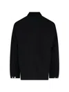 Carhartt Michigan Corduroy-trimmed Organic Cotton-canvas Chore Jacket In K Black / Black