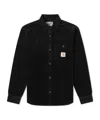 Carhartt Work In Progress Flint Corduroy Button-up Shirt In Black