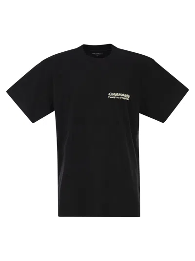 Carhartt Work Project Graphic Organic Cotton T-shirt In Black