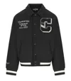 Carhartt Wip World Class Black Varsity Jacket In Black