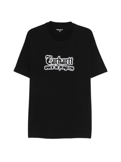 Carhartt World Tour Logo T-shirt In Black