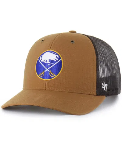 Carhartt X 47 Brand Men's Brown Buffalo Sabres Trucker Adjustable Hat