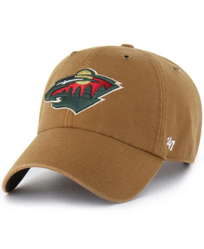 Carhartt X 47 Carhartt X '47 Brand Men's Brown Minnesota Wild Clean Up Adjustable Hat