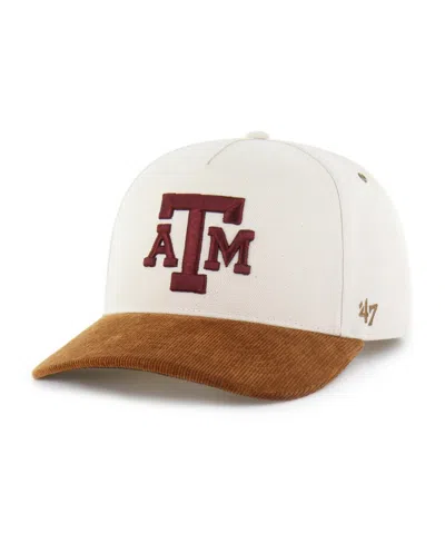 Carhartt X 47 Brand Men's Natural/brown Texas A M Aggies Undyed Relaxed Hitch Adjustable Hat In White