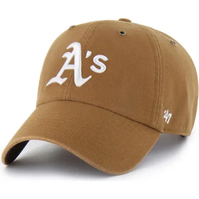 Carhartt X 47 Carhartt X '47 Brown Athletics Clean Up Adjustable Hat In Burgundy