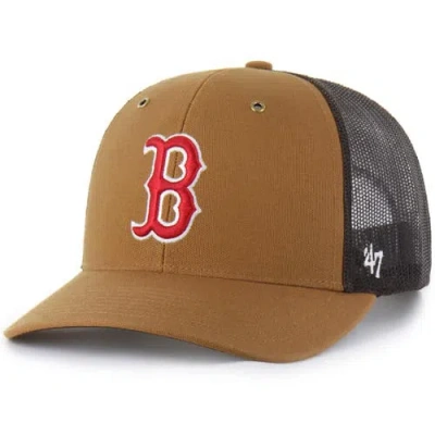 Carhartt X 47 Carhartt X '47 Brown Boston Red Sox Trucker Adjustable Hat