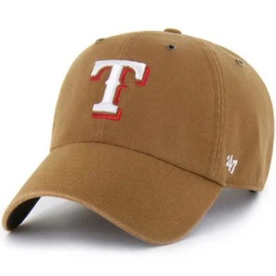 Carhartt X 47 Carhartt X '47 Brown Texas Rangers Clean Up Adjustable Hat