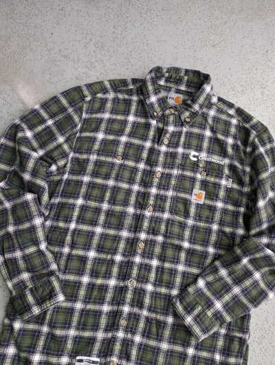 Pre-owned Carhartt X Carhartt Wip Carhartt Shirt Button Up Work Fr Long Sleeve Shirt In Checkered