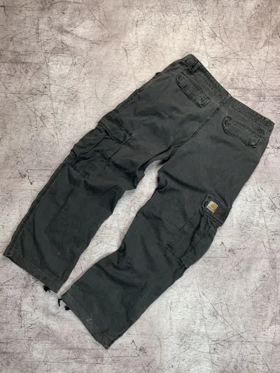 Pre-owned Carhartt X Carhartt Wip Vintage Carhartt Cargo Y2k Pants In Gray