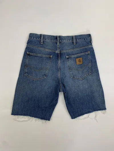 Pre-owned Carhartt X Carhartt Wip Vintage Carhartt Jeans Short In Blue Jean