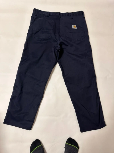 Pre-owned Carhartt X Carhartt Wip Vintage Carhartt Simple Work Pants In Navy Blue