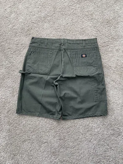 Pre-owned Carhartt X Dickies Crazy Vintage Baggy Y2k Forest Green Dickies Cargo Shorts