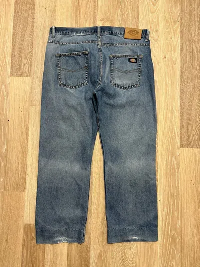 Pre-owned Carhartt X Dickies Vintage Distressed Dickies Jeans Workwear Denim In Blue