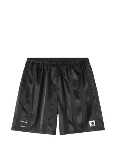 Carhartt X F.c. Real Bristol Game Shorts In Black