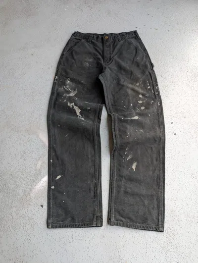 Pre-owned Carhartt X Jnco 34x34 Crazy Carhartt Faded Black Carpenter Painter Pants